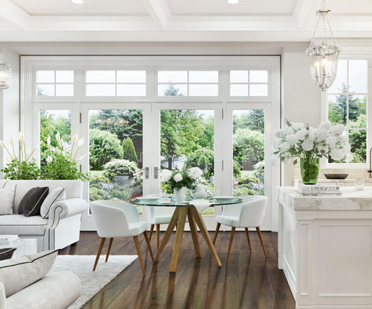 white decorated venue